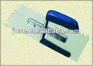 Truelle à plâtrer en acier inoxydable de haute qualité avec encoches, prix de gros - Product Image 3