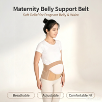 Ceinture de soutien de maternité ergonomique réglable en Spandex respirant pour femmes enceintes - Soulage les douleurs dorsales et pelviennes - Écologique