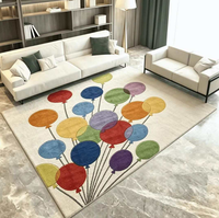 Tapis de salon d'entrée nordique moderne de luxe, motif géométrique imprimé, tapis de sol en polyester, fabriqué à la machine, antidérapant, personnalisé