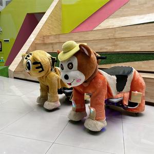 سكوتر كهربائي من المصنع مباشرة للجنسين Stuffy Kiddie لعبة ركوب الحيوانات القطيفة للأطفال نمط متنزه رخيصة الثمن - Product Image 1