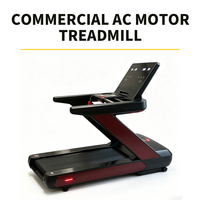 Cinta de correr comercial con motor de CA de 3HP, correa amortiguadora, velocidad ajustable, inclinación, equipo de entrenamiento físico para gimnasio en casa