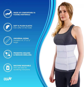 Faja de recuperación posparto <span class=keywords><strong>para</strong></span> mujer, diseño de 3 paneles, compresión de cintura, unisex, <span class=keywords><strong>para</strong></span> cesárea, hernia, vendaje abdominal, banda <span class=keywords><strong>para</strong></span> el vientre - Product Image 1