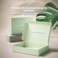 Boîte d'expédition postale en carton ondulé personnalisée avec logo et couleur pour cosmétiques et vêtements