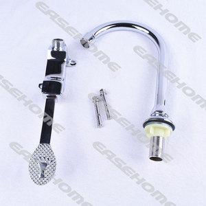 <strong>Foot</strong> Operated <strong>Pedal</strong> Flush Grifo De Pie Cold Water Kitchen <strong>Faucet</strong> Hospital <strong>Foot</strong> Control Valve <strong>Pedal</strong> <strong>Faucet</strong> Tap