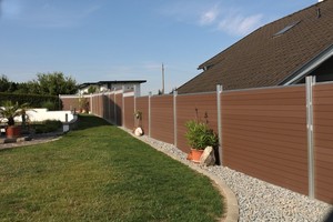 <span class=keywords><strong>Pannello</strong></span> per Recinzione WPC di Prima Generazione Completamente Chiuso con Accessori, Facile da Assemblare, Durevole, Sicuro e Anti-Formica - Product Image 5
