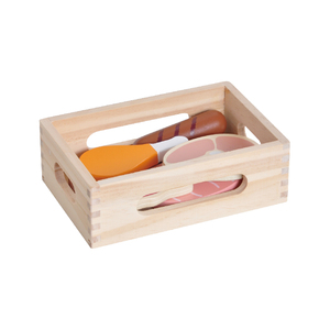 Jouets de <span class=keywords><strong>cuisine</strong></span> en <span class=keywords><strong>bois</strong></span> avec cadre, représentant des légumes, des fruits, des desserts et des fruits de mer, simulation de fruits de mer - Product Image 6