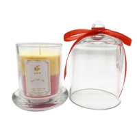 Großhandel Kristallglas-Duftkerzen mit Glasdeckeln in Säulenform, Individueller Duft für Feiertage & Abschlussfeiern