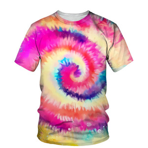 Camiseta de Hombre con Estampado Digital de Moda, Cuello Redondo, Estilo Hip Hop, Verano, Harajuku, Informal, Manga Corta, 180 Gramos, Tejida - Product Image 1