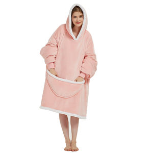 <span class=keywords><strong>ผ้า</strong></span>ห่มมีฮู้ดผ้าสักหลาดขนแกะโพลีเอสเตอร์ขนาดใหญ่สำหรับเด็กและผู้ใหญ่ - Product Image 5