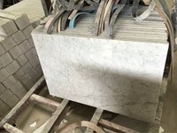 Base et Table en marbre en pierre naturelle blanche d'italie Cararra