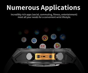 Reloj Inteligente HD300 Pro con <span class=keywords><strong>Mapa</strong></span> Offline, GPS, Descarga de Aplicaciones Replay, Pantalla AMOLED de 1.43 Pulgadas, 4GB de Memoria, Resistente al Agua 3ATM - Product Image 3