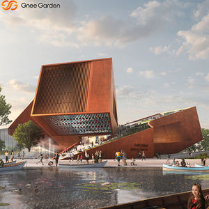 Modern Rusty Corten Steel Cladding Custom Patterned Eco-Friendly Waterproof Anodized Finish ISO 9001 Certified Exterior Garden - Product Image 4