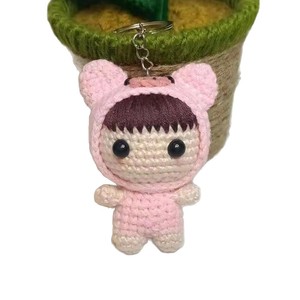 Pendentif porte-clés transfrontalier en laine tricotée à la main, figurine en fil de laine, <span class=keywords><strong>accessoire</strong></span> Hama Bead, produit fini - Product Image 5