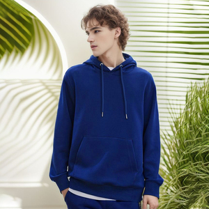 Vente en gros de sweats à capuche unisexes, mode, confortables, couleur unie, en tissu peigné double face, fins, vierges, personnalisables avec logo - Product Image 3
