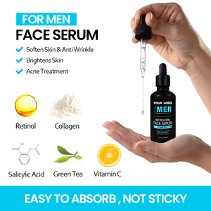 Marque privée hommes soins de la peau visage <span class=keywords><strong>Anti</strong></span>-âge nettoyant Facial sérum hydratant yeux crème gommage ensemble de soins de la peau - Product Image 3