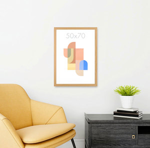 Cadres photo à succès en MDF et verre acrylique, à suspendre, pour photos et affiches, <span class=keywords><strong>portrait</strong></span> ou paysage, chêne chaud - Product Image 3