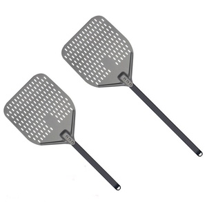 Vente directe du fabricant : Spatule <span class=keywords><strong>à</strong></span> <span class=keywords><strong>pizza</strong></span> carrée perforée de 12 pouces en alliage d'aluminium anodisé de haute qualité pour four <span class=keywords><strong>à</strong></span> <span class=keywords><strong>pizza</strong></span> - Product Image 2