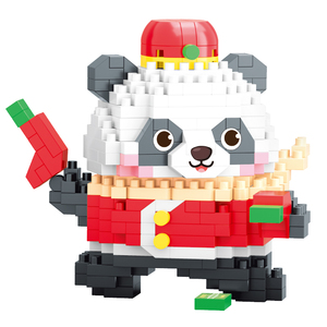 Balody Small Scale Neujahrs segen Panda Montage Modell Baustein Set Pädagogische ABS DIY Spielzeug für das Frühlings fest - Product Image 2