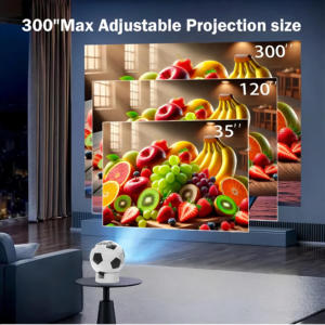 YDH-Q8 all'ingrosso 4K proiettore di calcio 1000 lumen Android 11 Focus elettrico per Bluetooth 5.0 portatile all'aperto calcio <span class=keywords><strong>progetto</strong></span> - Product Image 6