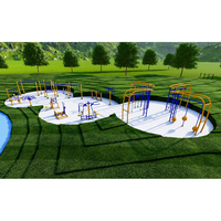 Gimnasio de acero inoxidable para discapacitados, equipo para deportes al aire libre, parque de ejercicios para niños