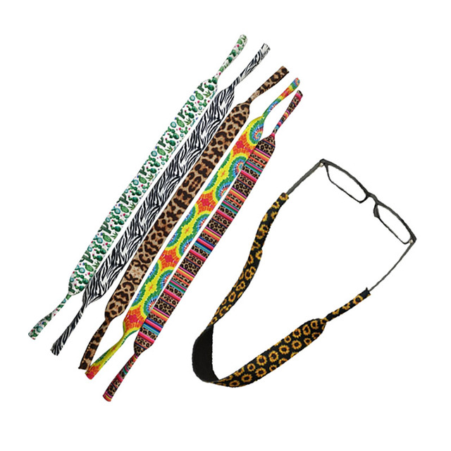 Sports Safety Eyewear Accessories Neoprene Lanyard Sunglasses Cord Sunglasses Neck Straps for Men and Women