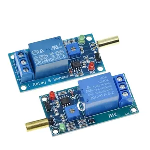 5V 1 Channel Output Tilt Slant Angle Sensor Relay Module Golden SW520D ball switch tilt sensor module For
