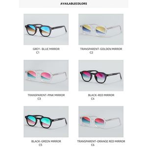 Lunettes de soleil carrées polarisées UV400 en TR90, monture de lunettes de créateur rétro pour femmes et hommes, style film coloré - Product Image 5