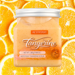 Organic <strong>ORANGE</strong> Body <strong>Scrubs</strong> Refresh Scent Hydrating Cleansing Lotion Balm Sea Salt Fruit Nourishes Soothes Skin Whitening - Product Image 1