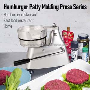 Presse à hamburgers en acier inoxydable avec poignée, presse à viande sèche pour hamburgers, machine à faire des sandwichs pour restaurant ou bar - Product Image 2