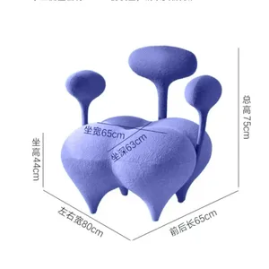 <span class=keywords><strong>Fauteuil</strong></span> Ballon en Velours Élégant et Luxueux, Canapé de Repos Créatif <span class=keywords><strong>pour</strong></span> Femme, Coussin de <span class=keywords><strong>Fauteuil</strong></span> Ballon Stylé <span class=keywords><strong>pour</strong></span> Réunions et Salles de Villa - Product Image 6