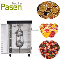 Huishoudelijke professionele SUS 304 roestvrijstalen voedseldroger met 10 trays, 10 kg capaciteit, 400W motor, geschikt voor diverse voedingsmiddelen en fruit.