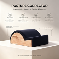 Offre Spéciale – Vente en Gros : Correcteur de Colonne Vertébrale Pilates en Bois (Arc Barrel), Équipement d'Entraînement de Correction Posturale pour la Gymnastique