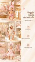 Poupée Reborn réaliste en silicone solide de 20 cm (8 pouces), toucher doux, jouet de collection pour bébé réaliste