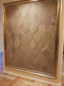 Parquet en bois écologique résistant <span class=keywords><strong>à</strong></span> <span class=keywords><strong>l</strong></span>'<span class=keywords><strong>eau</strong></span>, surface lisse, design géométrique, système de clic, style français traditionnel, villas - Product Image 2
