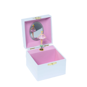 Ever Bright Boîte à musique carrée en bois de 4 pouces personnalisée <span class=keywords><strong>licorne</strong></span> arc-en-ciel Design de haute qualité en gros pour enfants filles - Product Image 1