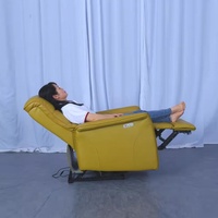 Chaise longue en cuir simple moderne chaise d'ordinateur électrique multifonctionnelle pour petit appartement salon chambre à coucher pour les loisirs