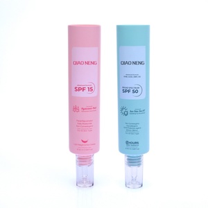 25 ml Logo Custom PE Empty Squeeze <b>Plastic</b> Nozzle <b>Tube</b> With Transparent Dropper for Eye Cream Skin Care Cream - Product Image 2