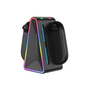 Ensemble de charge pour 2 Joy-Cons N-<span class=keywords><strong>Switch</strong></span>, <span class=keywords><strong>4</strong></span> en 1, noir, matériau ABS, accessoires pour console de jeu portable - Product Image 3