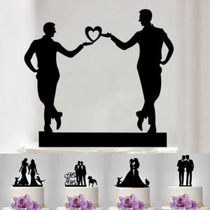 Herramientas de decoración de pasteles, adornos acrílicos para tartas Gay, decoradores de pasteles de boda, maricón, lesbianas, amor, uranismo, tipo especial - Product Image 1