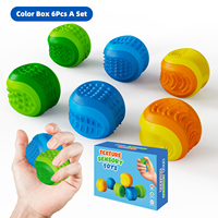 Jouet sensoriel en silicone détachable HMJ, multi-textures, anti-stress, jouet de bureau silencieux pour enfants et adultes