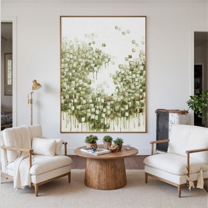 Peinture à l'huile florale artisanale sur toile épaisse, décoration murale pour salle à manger, cuisine, cadeau d'anniversaire de mariage - Product Image 5