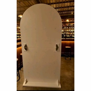 Présentoir mural pliable en bois pour champagne, idéal pour les mariages et la présentation de boissons, avec rangées de présentation de style panneau - Product Image 3