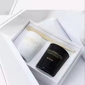 Clásico blanco negro Coco cera boda puerta regalo decoración perfumado gafas cereza vela - Product Image 3