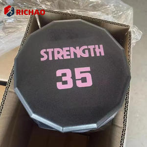 Custom Urethane Gym Weights Dumbells Set Commercial <strong>10kg</strong> <strong>Dumbell</strong> Pair Fitness 12 Sided PU Dumbbell - Product Image 4