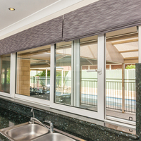 Ventanas de Impacto APRO Models, Nuevas, Aprobadas para Florida, Resistentes a Huracanes, con Mosquitera, para Sala de Estar, Acero Inoxidable, Horizontales, Modernas, MD80H
