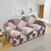 Nordic Style Full Wrap Stretch Design Rutsch feste geometrische Muster Sofa bezug Großhandel grenz überschreitende Schnitts ofas Schon bezüge