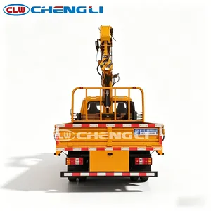 Camion grue JMC 6,5T 4x2 avec grue télescopique de 2,8T et double cabine pour la manutention et le transport de marchandises - Product Image 2