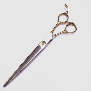 กรรไกรตัดขนสัตว์เลี้ยงขนาด 6.0 นิ้ว ด้ามจับสีทอง ขนาด 7.5 นิ้ว ผลิตจากเหล็ก 440C สำหรับกรูมมิ่งและเสริมสวยสัตว์เลี้ยง - Product Image 4