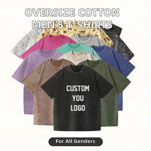 Oversize Men's T-Shirts New Design 100% Cotton Ancient Style Round Neck Casual Plain Blank Desig T Shirt - Product Image 2