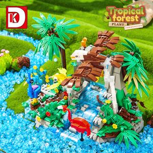 DK 6026 Escena <span class=keywords><strong>de</strong></span> Animales <span class=keywords><strong>de</strong></span> la Selva Tropical, Modelo <span class=keywords><strong>de</strong></span> Loro Volador Feroz, Juego <span class=keywords><strong>de</strong></span> Bloques <span class=keywords><strong>de</strong></span> Construcción para Niños, Regalos - Product Image 2